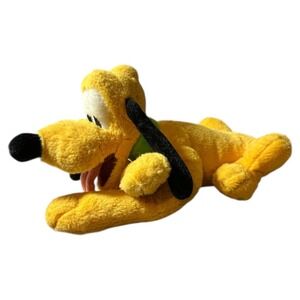 Disney Pluto Authentic Original Disney Parks Soft 11 in. Dog Plush Green Collar‎